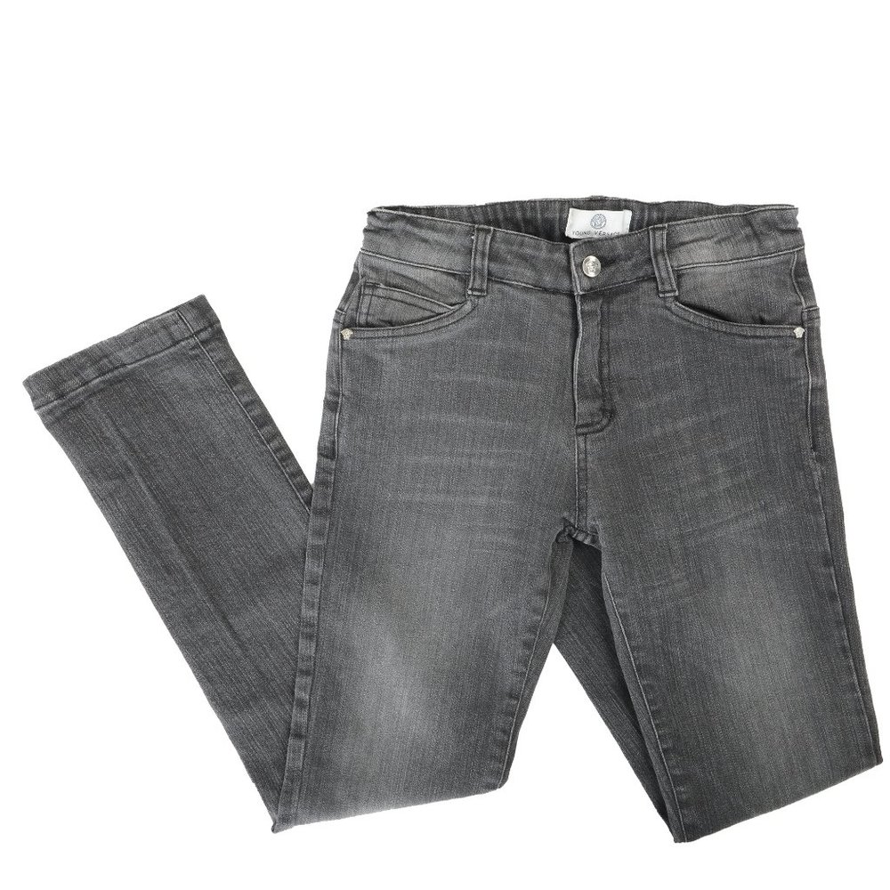Versace Young Boys Gray Denim Jeans sz 2XS